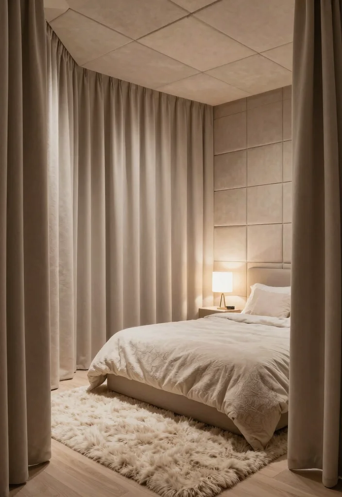 12 Calm Bedroom Ideas for Better Rest 6. Soundproofing Techniques 0