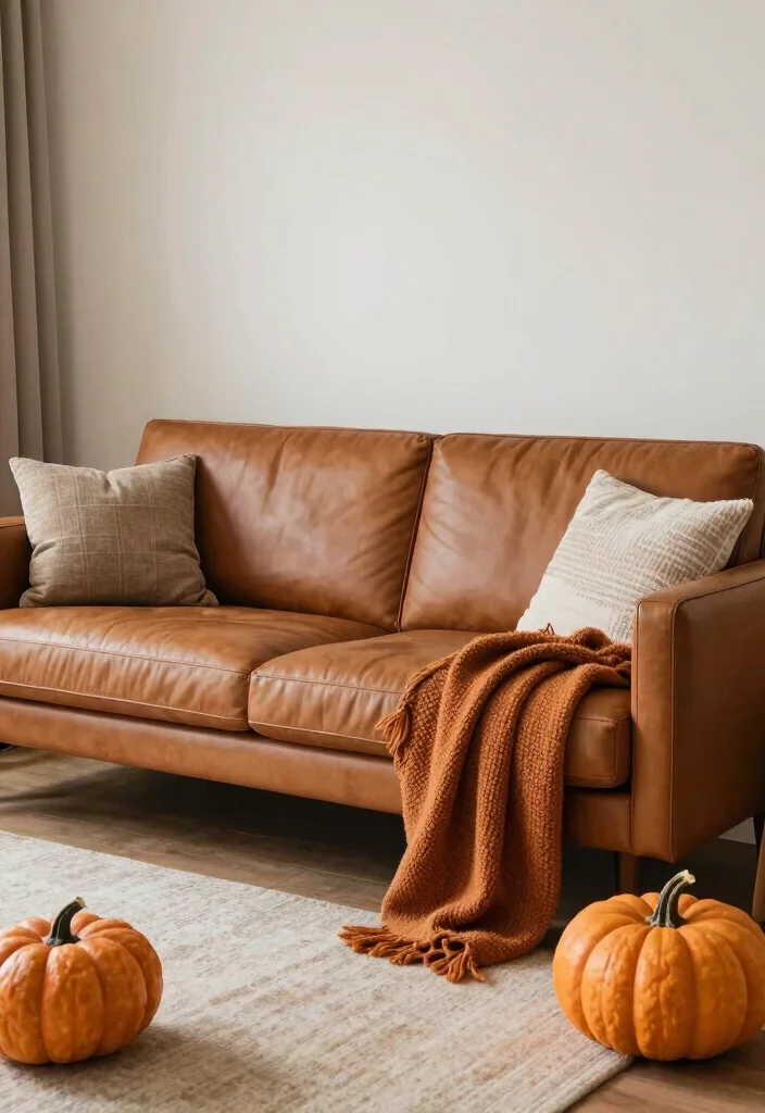 12 Cognac Couch Living Room Ideas That Look Rich 61 12 Cognac Couch Living Room Ideas That Look Rich 11. Seasonal Decor Updates 0