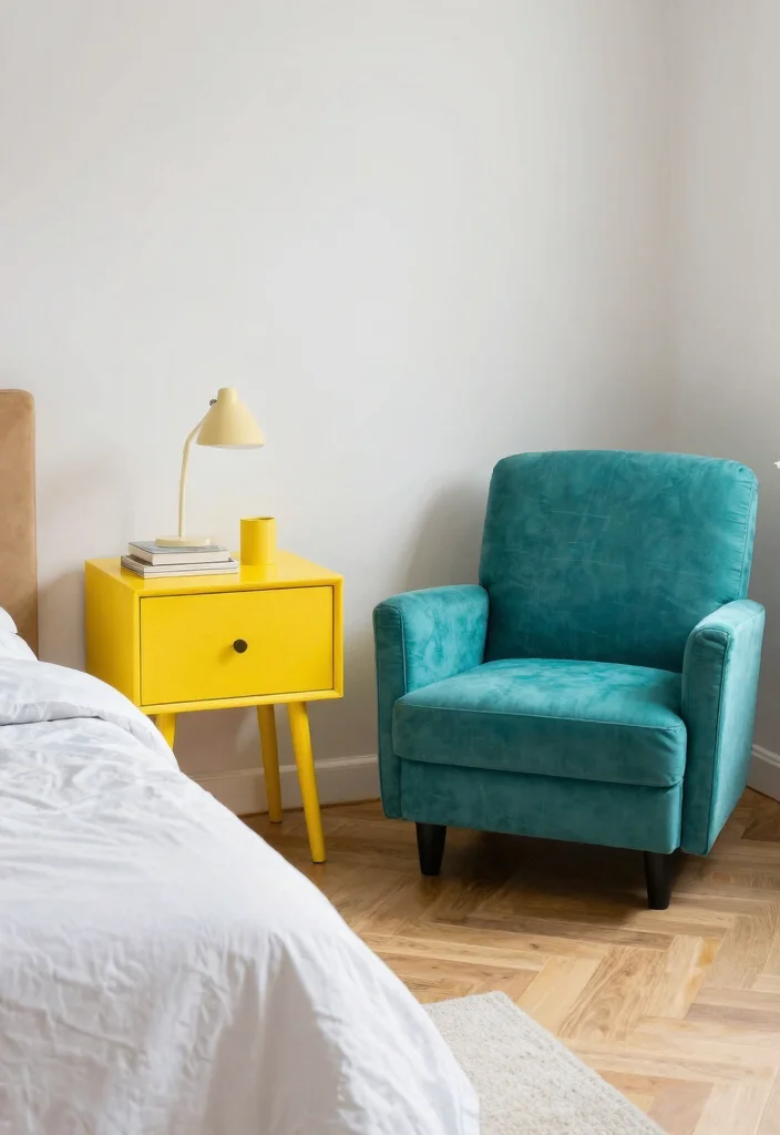 12 Colorful Bedroom Ideas That Feel Happy 49 12 Colorful Bedroom Ideas That Feel Happy 9. Fun Furniture Choices 0