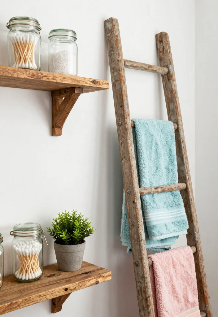 12 Cool Bathroom Ideas with Modern Visual Impact 4. Upcycled Bathroom Accessories 0