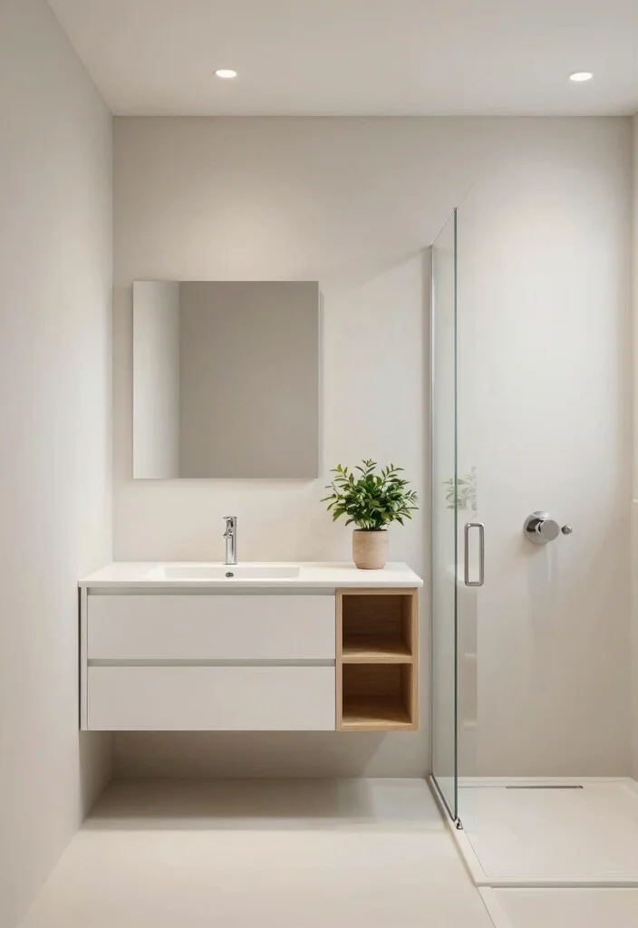 12 Cool Bathroom Ideas with Modern Visual Impact 7. Minimalist Design 0