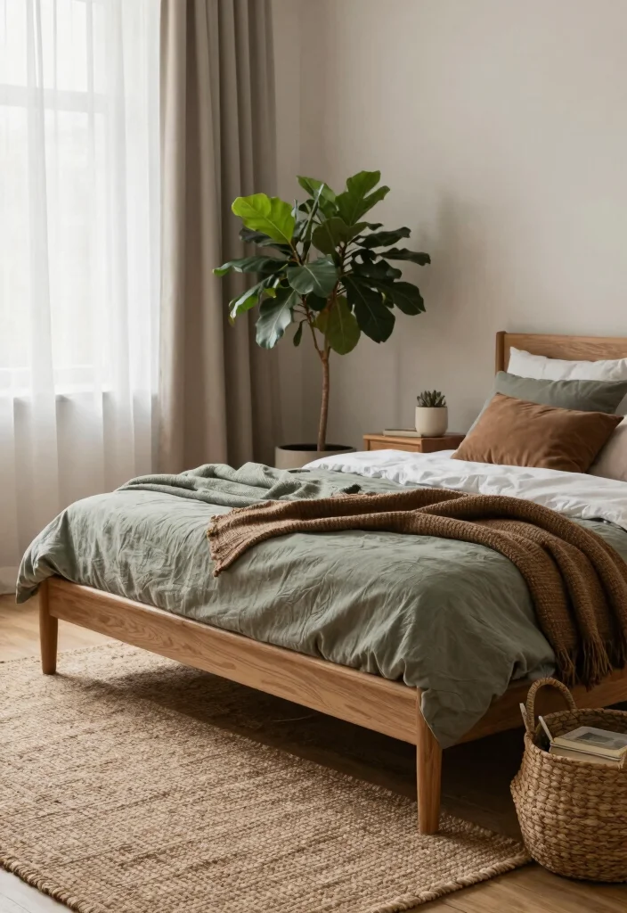 12 Cool Bedroom Ideas with Modern Personality 1. Earthy Tones and Natural Textures 0