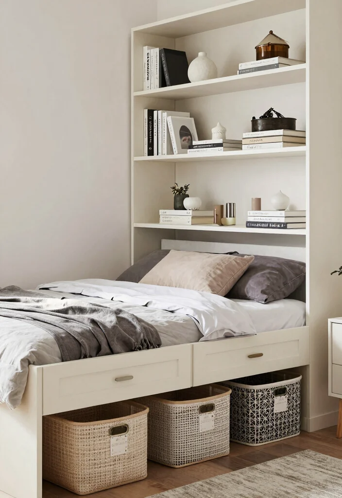 12 Cool Bedroom Ideas with Modern Personality 10. Stylish Storage Solutions 0