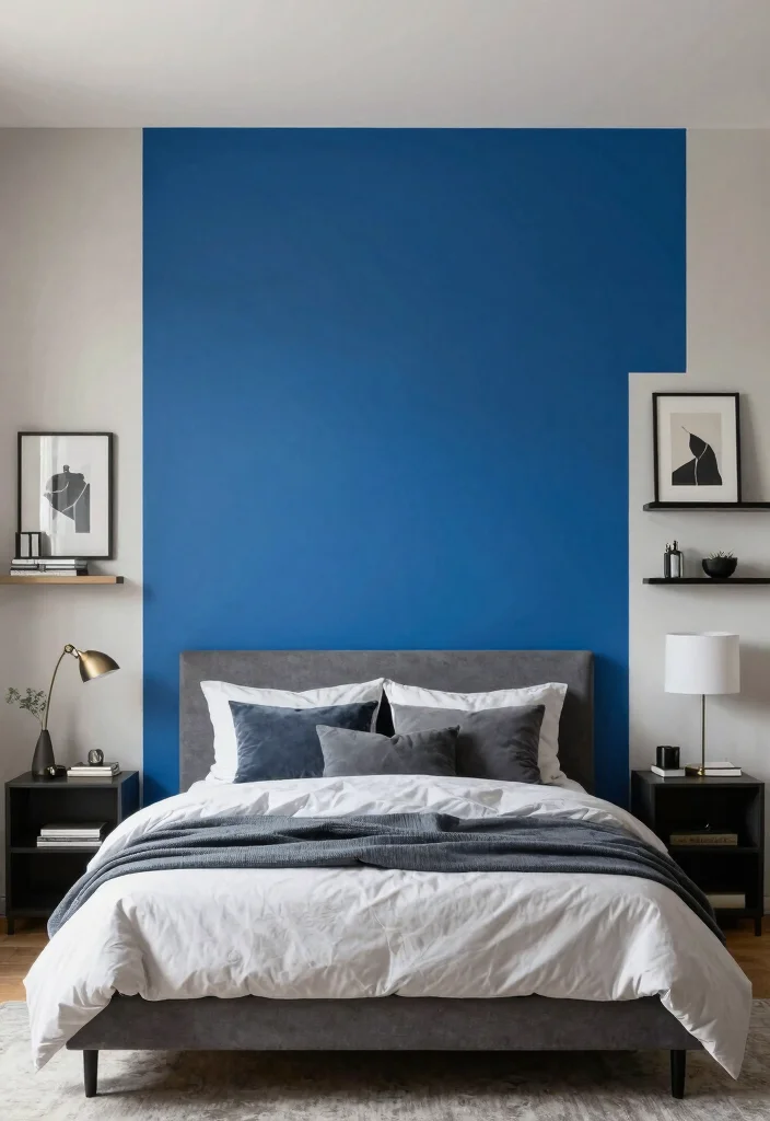 12 Cool Bedroom Ideas with Modern Personality 11. Accent Walls to Define Spaces 0
