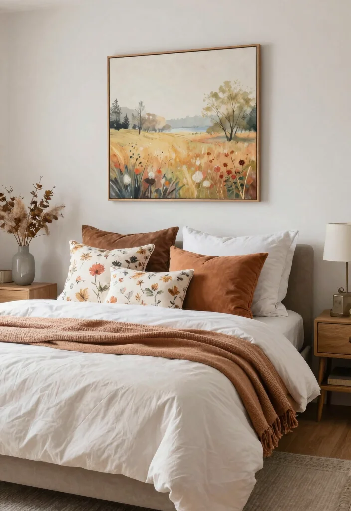 12 Cool Bedroom Ideas with Modern Personality 12. Seasonal Decor Swaps 0
