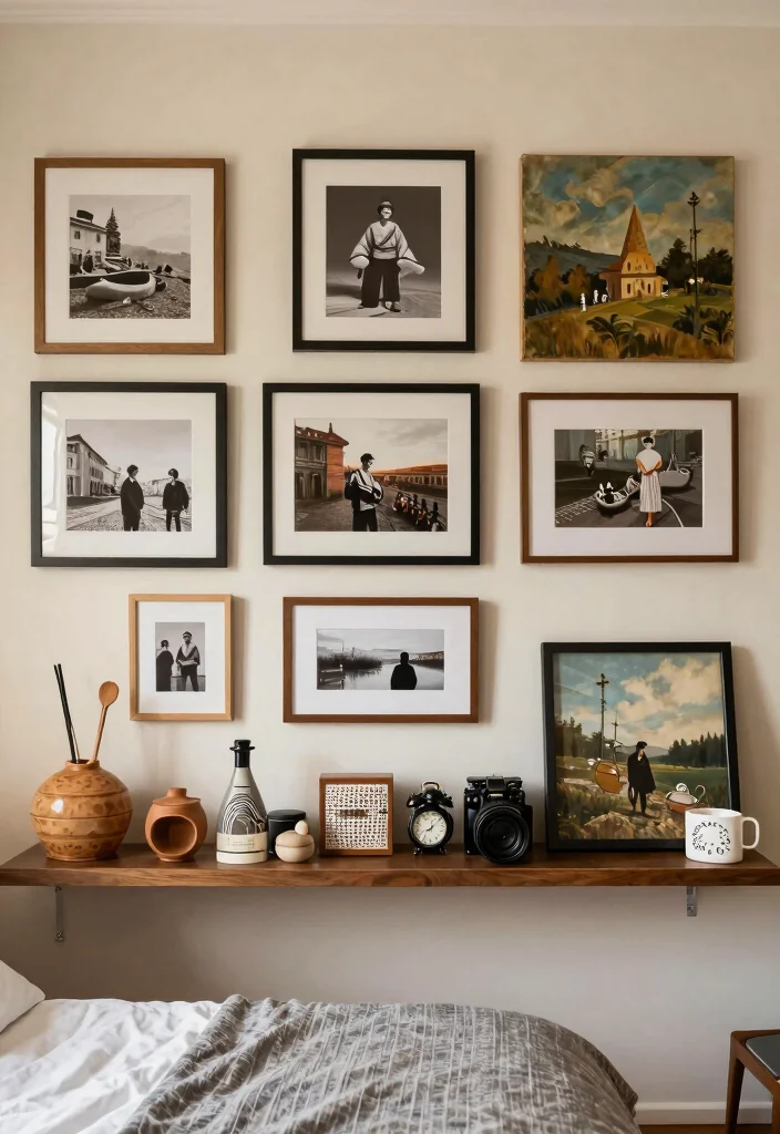 12 Cool Bedroom Ideas with Modern Personality 8. Personal Touches with Art and Decor 0