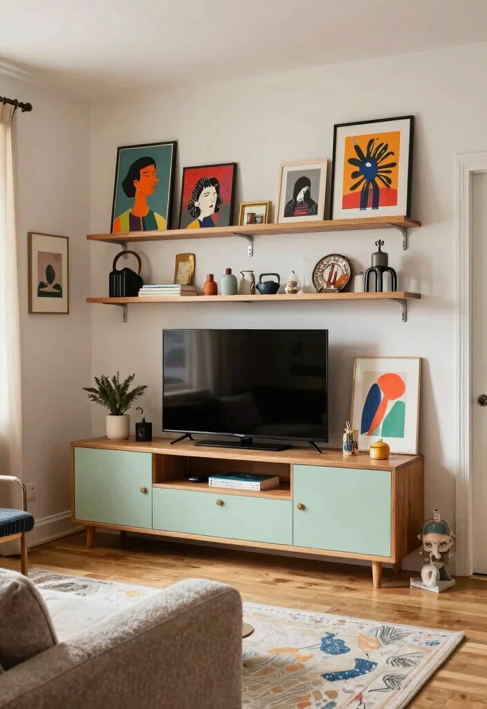 12 Corner TV Unit Living Room Ideas That Save Space 40 12 Corner TV Unit Living Room Ideas That Save Space 10. Artistic Display with Custom Units 0