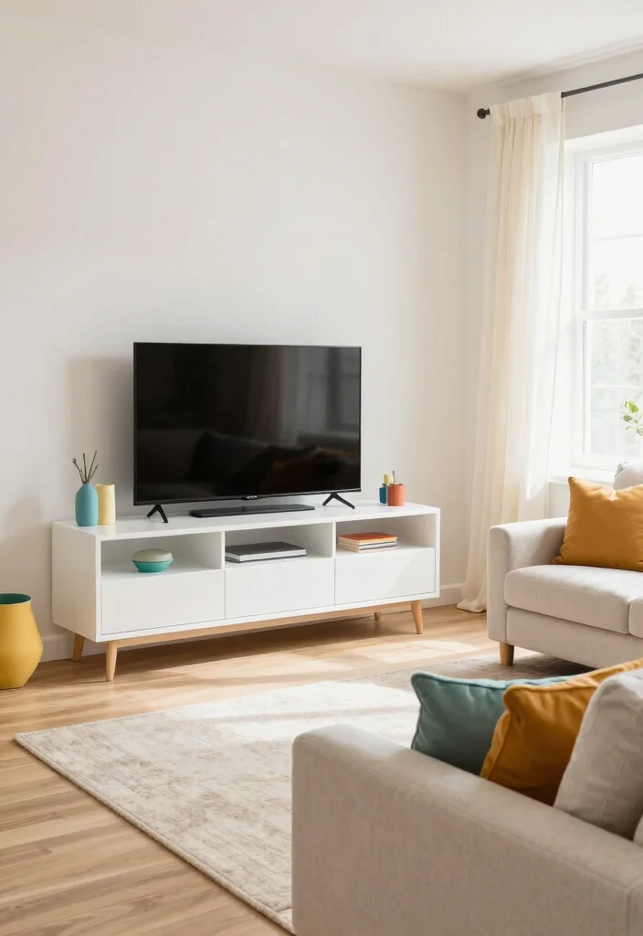 12 Corner TV Unit Living Room Ideas That Save Space 26 12 Corner TV Unit Living Room Ideas That Save Space 6. Bright and Breezy with White Units 0