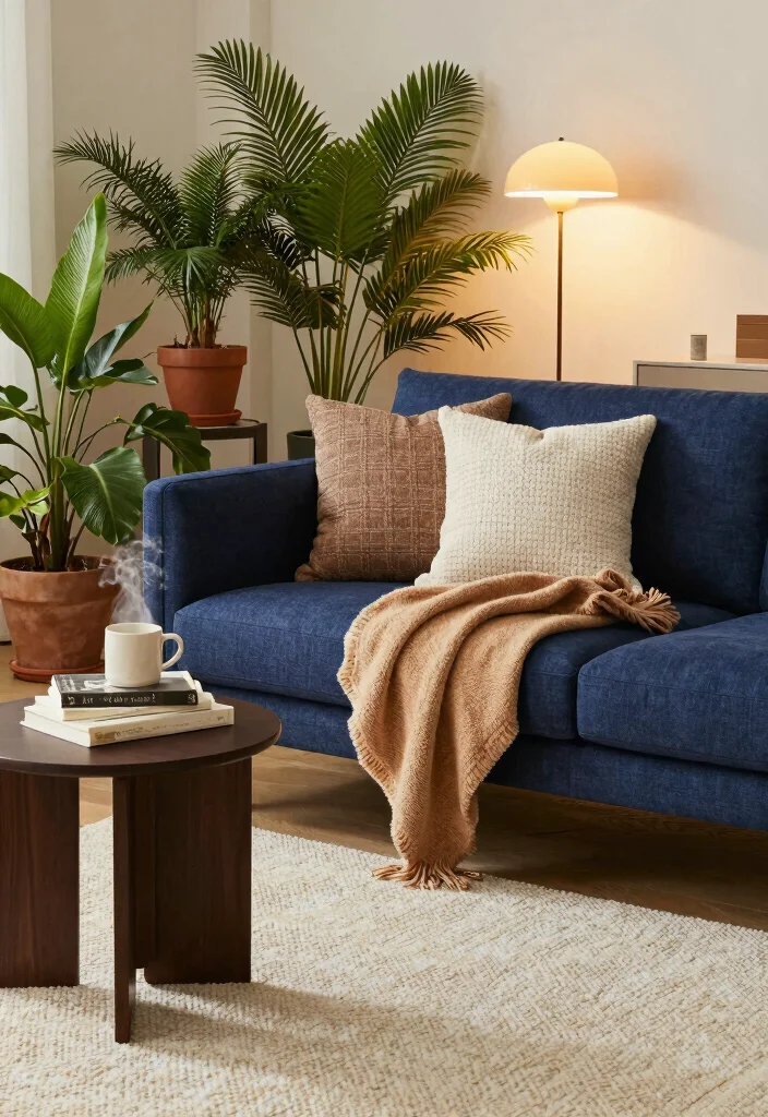 12 Dark Blue Sofa Living Room Ideas That Stand Out 1 12 Dark Blue Sofa Living Room Ideas That Stand Out 1. Cozy Corner Retreat 0