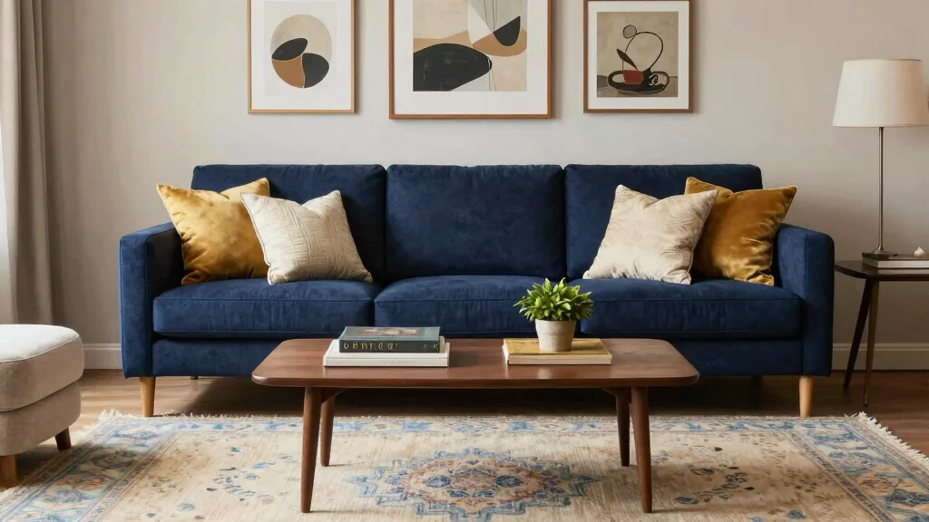 12 Dark Blue Sofa Living Room Ideas That Stand Out