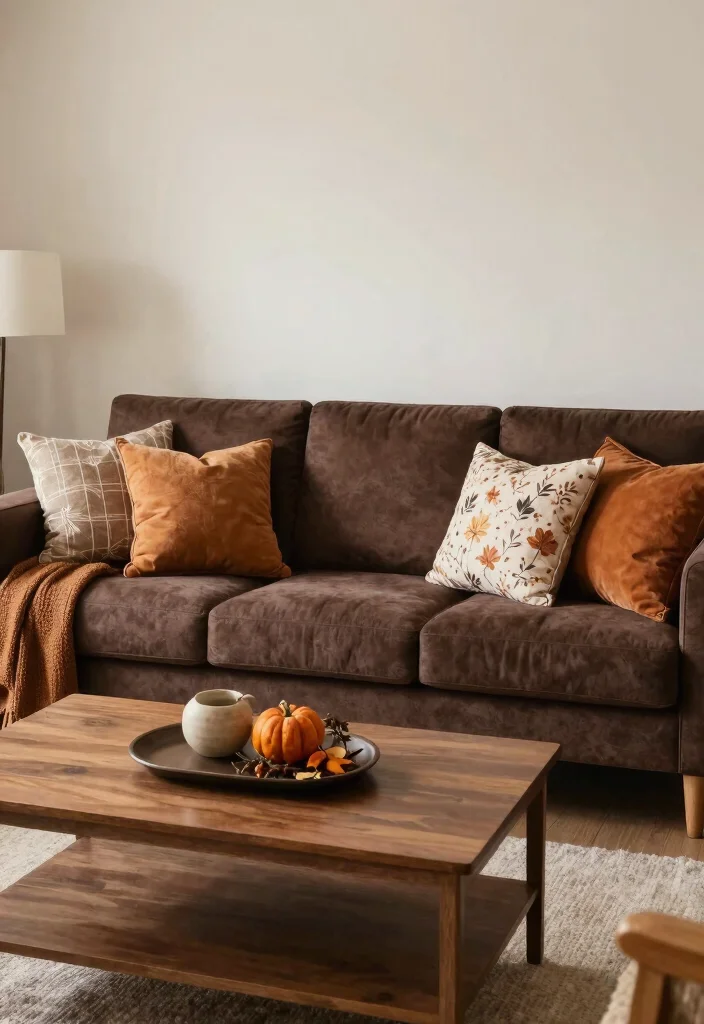 12 Dark Brown Sofa Living Room Ideas That Feel Grounded 50 12 Dark Brown Sofa Living Room Ideas That Feel Grounded 10. Seasonal Decor Changes 0