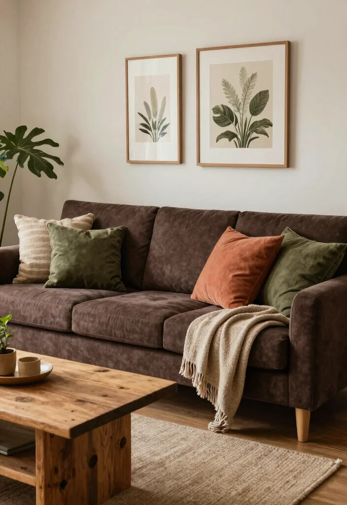 12 Dark Brown Sofa Living Room Ideas That Feel Grounded 4 12 Dark Brown Sofa Living Room Ideas That Feel Grounded 4. Earthy Color Palettes 0