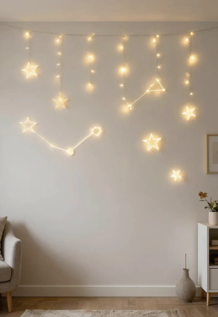 12 Fairy Lights Bedroom Ideas for Cozy Ambience 10. DIY Night Sky 0