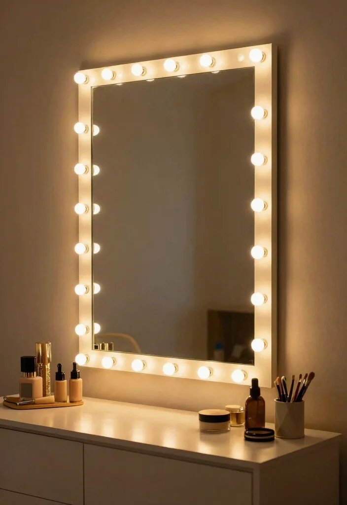 12 Fairy Lights Bedroom Ideas for Cozy Ambience 9. Mirror Reflections 0
