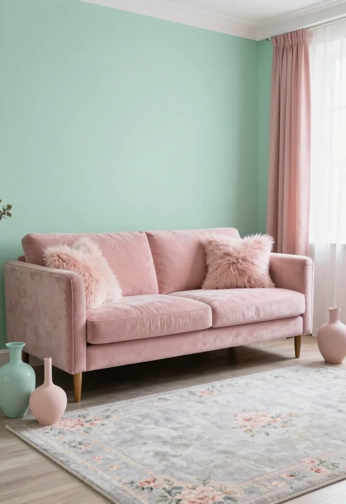 12 Girly Living Room Ideas with Soft Personality 1 12 Girly Living Room Ideas with Soft Personality 1. Cozy Pastel Palettes 0