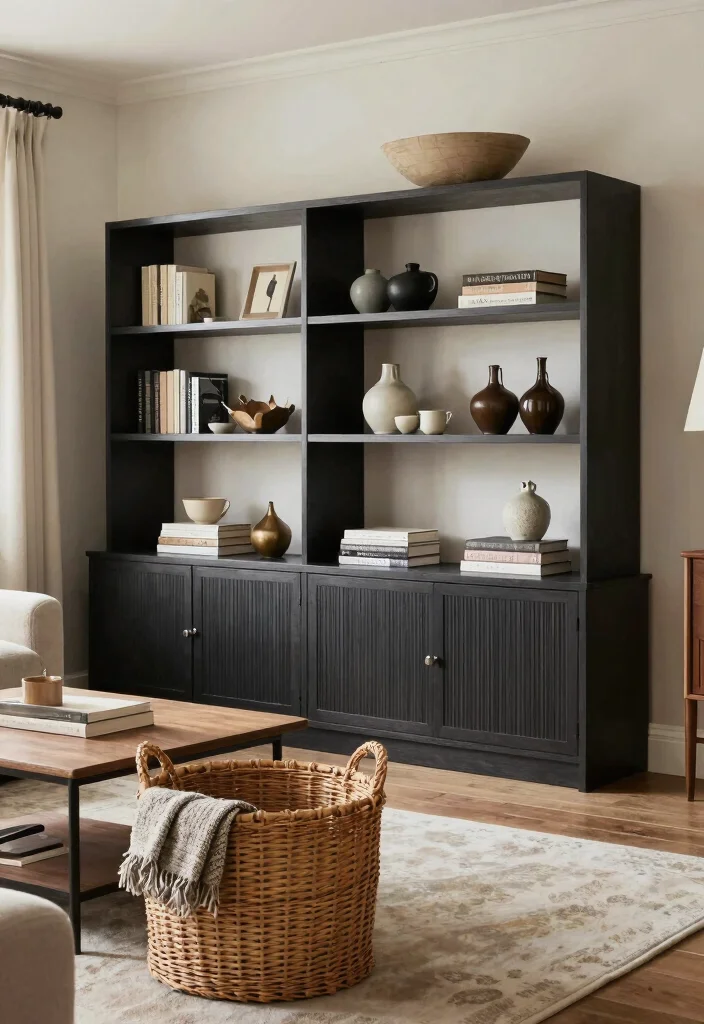 12 Girly Living Room Ideas with Soft Personality 61 12 Girly Living Room Ideas with Soft Personality 11. Stylish Storage Solutions 0