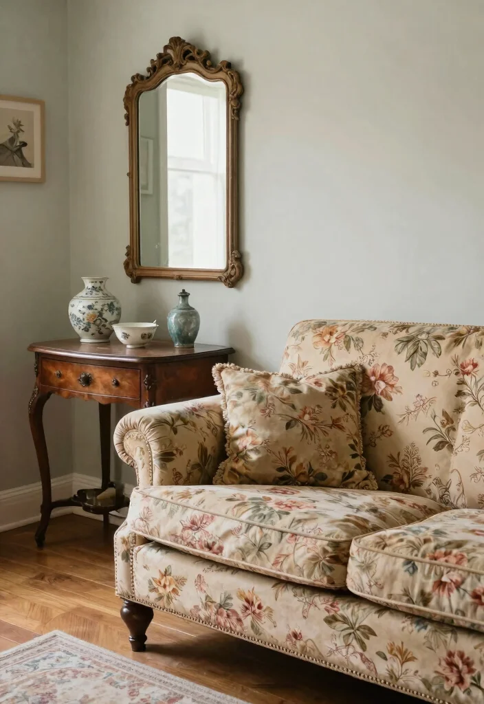 12 Girly Living Room Ideas with Soft Personality 48 12 Girly Living Room Ideas with Soft Personality 8. Vintage Finds 0