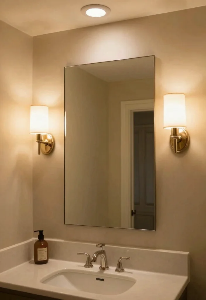 12 Hall Bathroom Ideas That Feel Welcoming and Functional 10. Soft Lighting for Ambiance 0