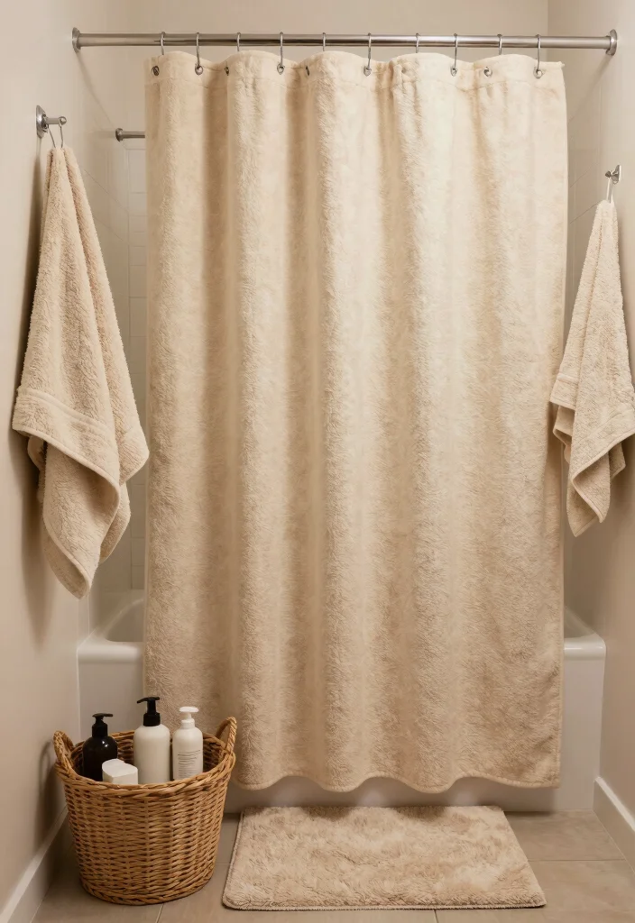 12 Hall Bathroom Ideas That Feel Welcoming and Functional 5. Cozy Textures for Warmth 0