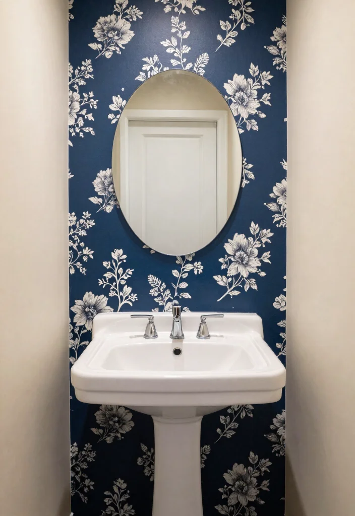 12 Hall Bathroom Ideas That Feel Welcoming and Functional 6. Accent Walls for a Statement 0