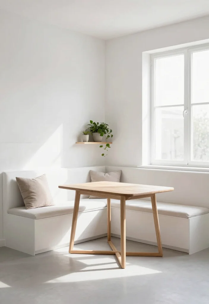 12 Kitchen Banquette Ideas for Cozy Dining 1. Chic Minimalist Banquette 0