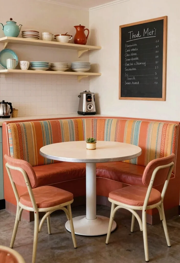 12 Kitchen Banquette Ideas for Cozy Dining 5. Vintage Charm 0