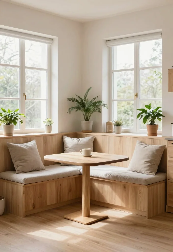 12 Kitchen Banquette Ideas for Cozy Dining 7. Scandinavian Simplicity 0