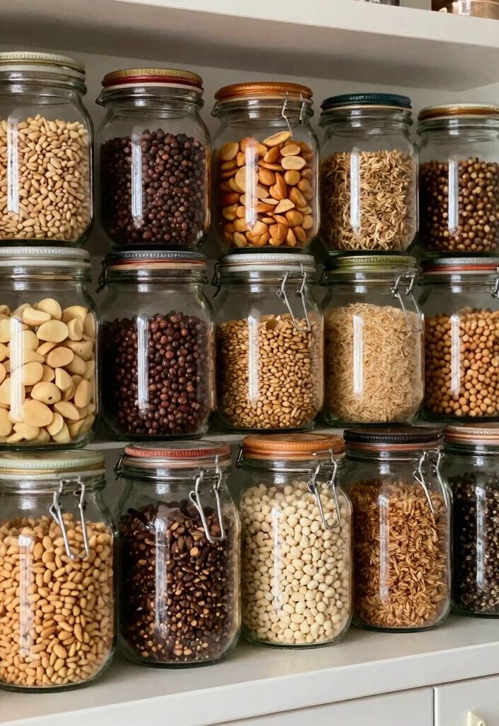 12 Kitchen Cupboard Ideas for Smart Storage 10. Glass Jar Storage 0