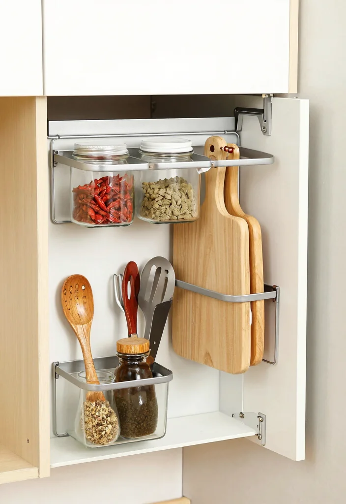12 Kitchen Cupboard Ideas for Smart Storage 6. Over the Door Storage 0