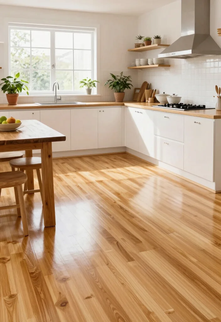 12 Kitchen Floor Ideas That Are Durable and Stylish 1 12 Kitchen Floor Ideas That Are Durable and Stylish 1. Bamboo Flooring 0
