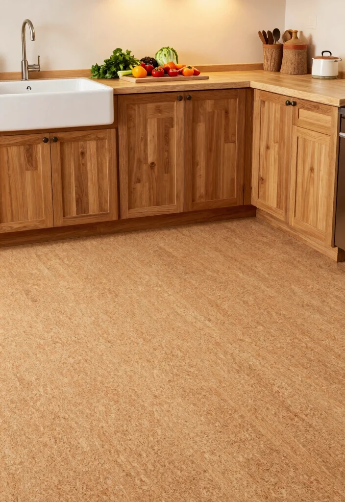 12 Kitchen Floor Ideas That Are Durable and Stylish 3 12 Kitchen Floor Ideas That Are Durable and Stylish 3. Cork Flooring 0