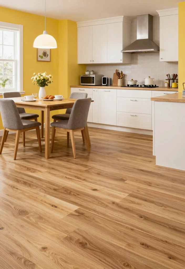 12 Kitchen Floor Ideas That Are Durable and Stylish 25 12 Kitchen Floor Ideas That Are Durable and Stylish 5. Vinyl Plank Flooring 0