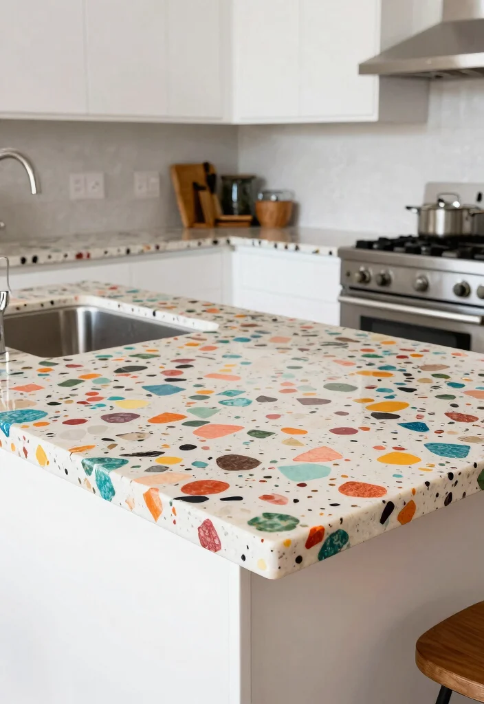 12 Kitchen Worktop Ideas That Look Expensive 32 12 Kitchen Worktop Ideas That Look Expensive 6. Terrazzo Countertops 0