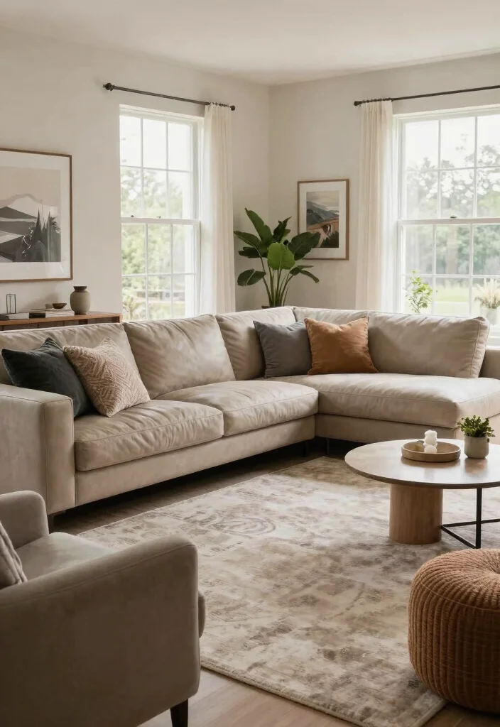12 Leather Sofa Living Room Ideas with Timeless Style 50 12 Leather Sofa Living Room Ideas with Timeless Style 10. Layered Comfort with Sectionals 0