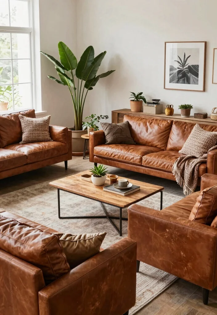 12 Leather Sofa Living Room Ideas with Timeless Style 63 12 Leather Sofa Living Room Ideas with Timeless Style Conclusion 0