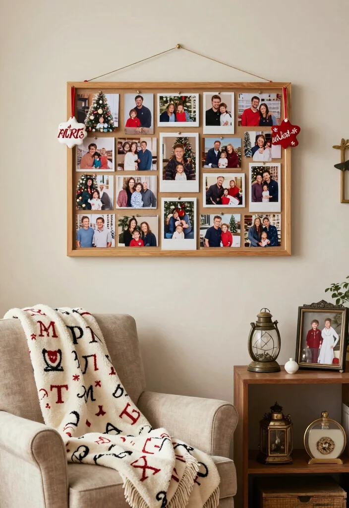 12 Living Room Christmas Decor Ideas That Feel Cozy 10. Personalized Holiday Accents 0