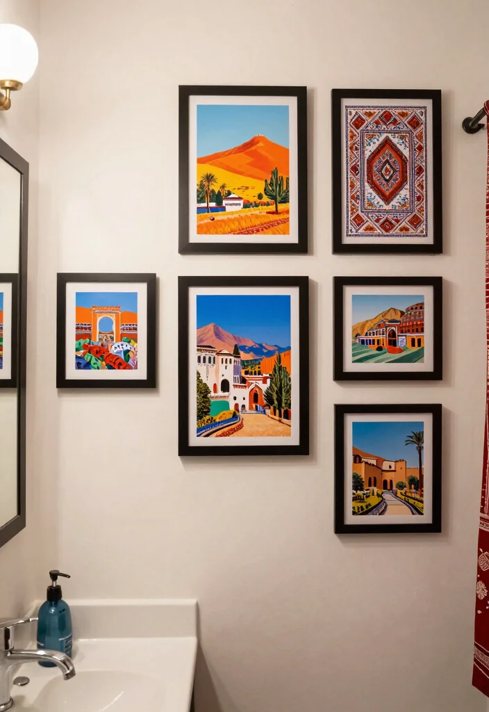 12 Moroccan Bathroom Ideas with Color Pattern and Texture 50 12 Moroccan Bathroom Ideas with Color Pattern and Texture 10. Artistic Wall Art 0