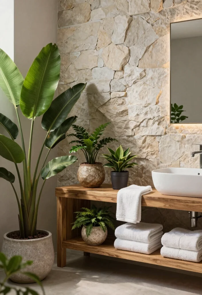 12 Moroccan Bathroom Ideas with Color Pattern and Texture 51 12 Moroccan Bathroom Ideas with Color Pattern and Texture 11. Natural Elements 0