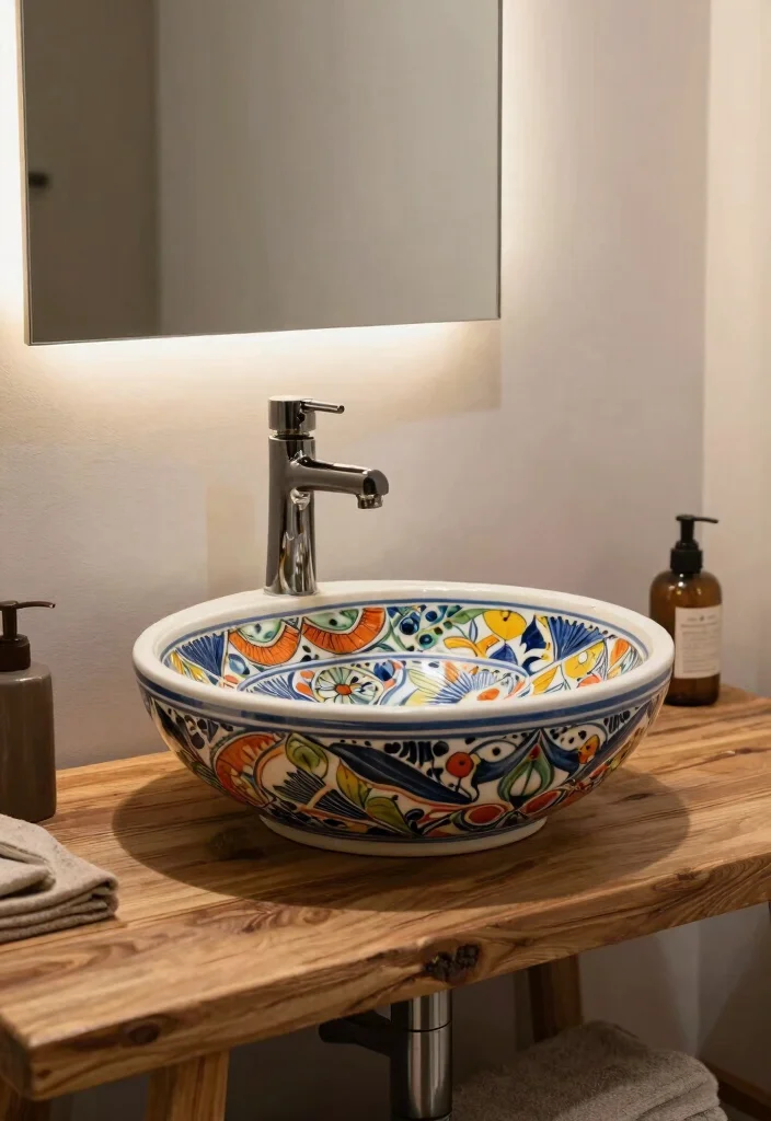 12 Moroccan Bathroom Ideas with Color Pattern and Texture 37 12 Moroccan Bathroom Ideas with Color Pattern and Texture 7. Unique Sink Designs 0