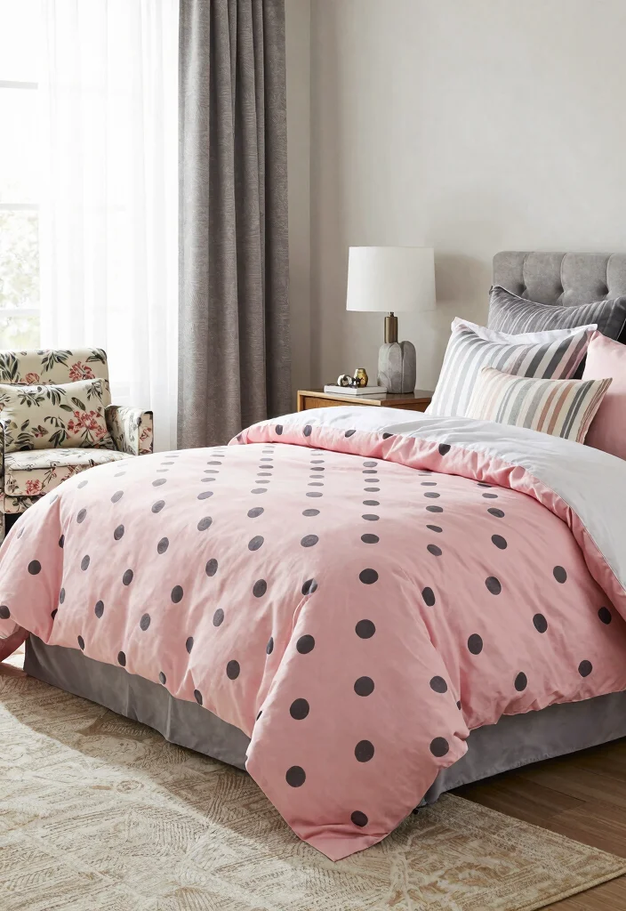 12 Pink Bedroom Ideas That Feel Stylish Not Sweet 8. Mix of Patterns and Textures 0