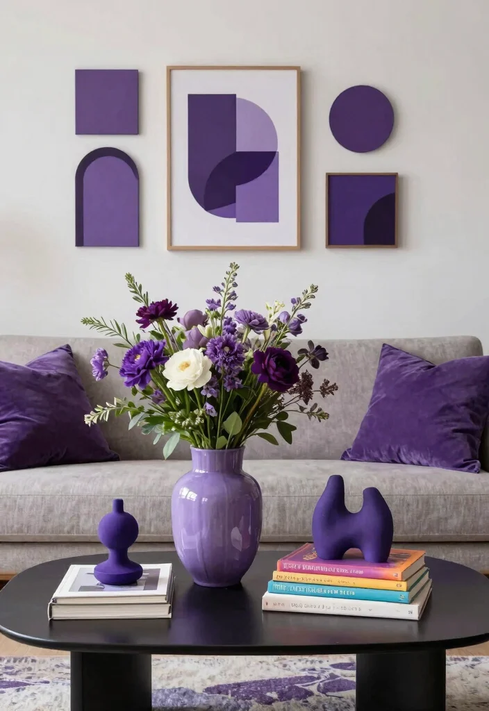 12 Purple Living Room Ideas with Bold Personality 50 12 Purple Living Room Ideas with Bold Personality 10. Unique Purple Decor Accessories 0