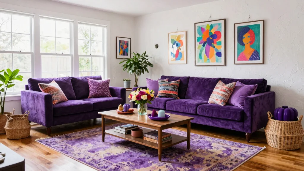 12 Purple Living Room Ideas with Bold Personality