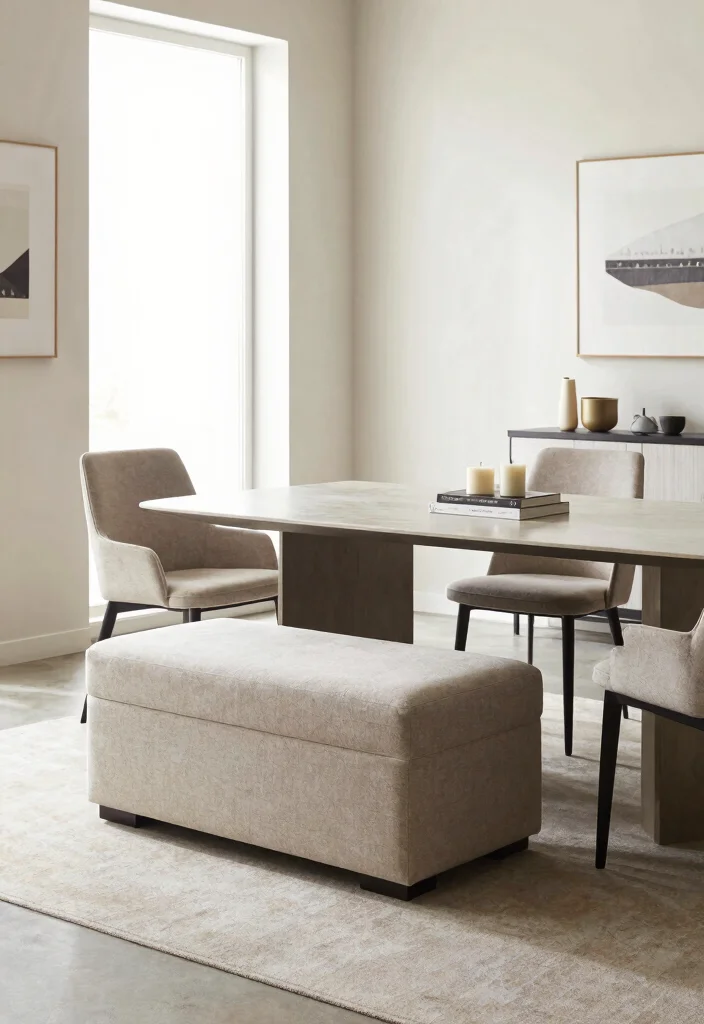 12 Small Living Dining Room Ideas That Flow Well 1. Dual Purpose Furniture 0