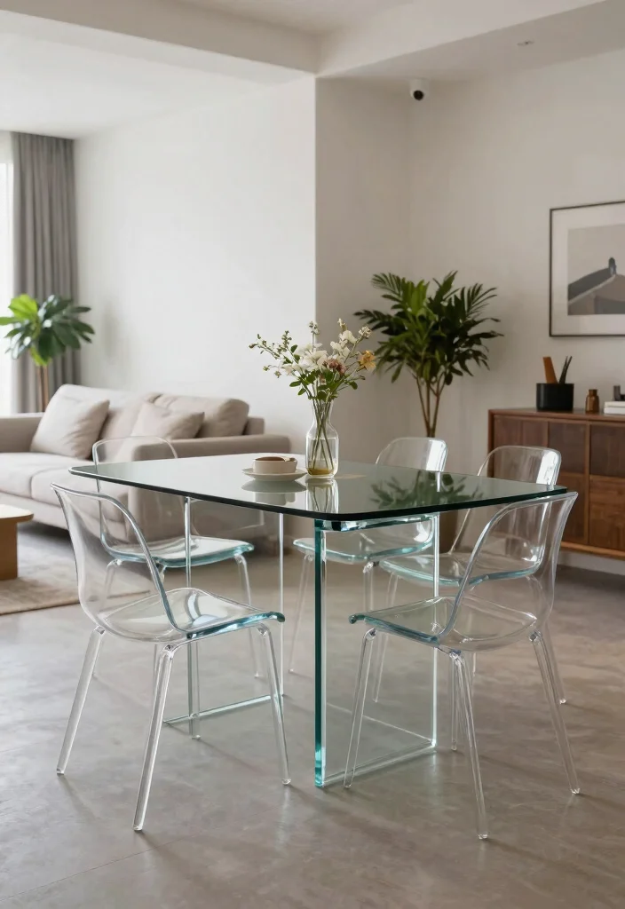 12 Small Living Room Dining Area Ideas That Work 62 12 Small Living Room Dining Area Ideas That Work 12. Open Up with Glass Elements 0