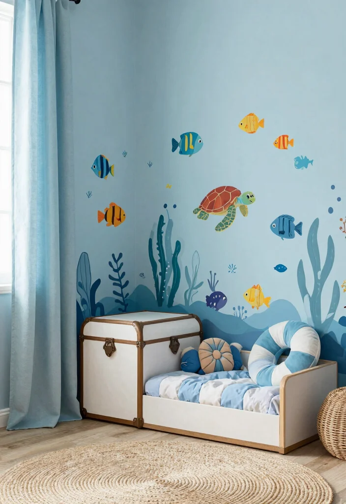 12 Toddler Bedroom Ideas That Are Cute and Practical 3 12 Toddler Bedroom Ideas That Are Cute and Practical 3. Under the Sea Adventure 0