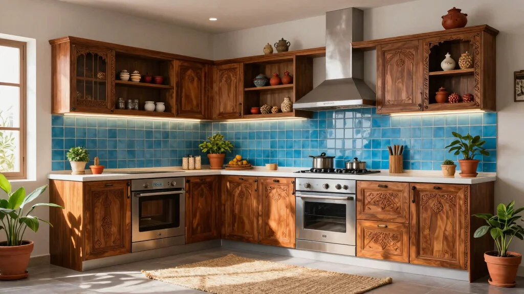 12 Traditional Indian Kitchen Ideas with Modern Touch