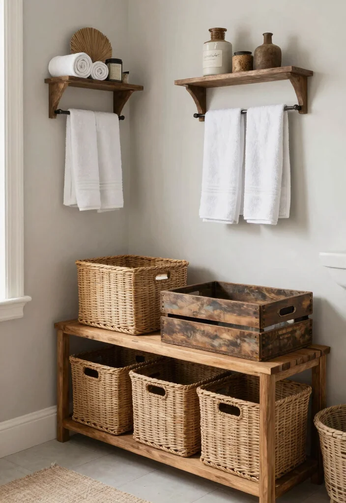 12 Western Bathroom Ideas with Rustic Character 41 12 Western Bathroom Ideas with Rustic Character 11. Creative Storage Solutions 0