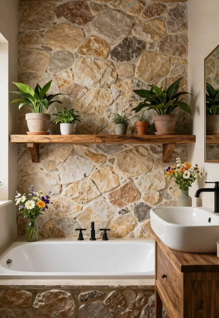 12 Western Bathroom Ideas with Rustic Character 27 12 Western Bathroom Ideas with Rustic Character 7. Natural Elements 0