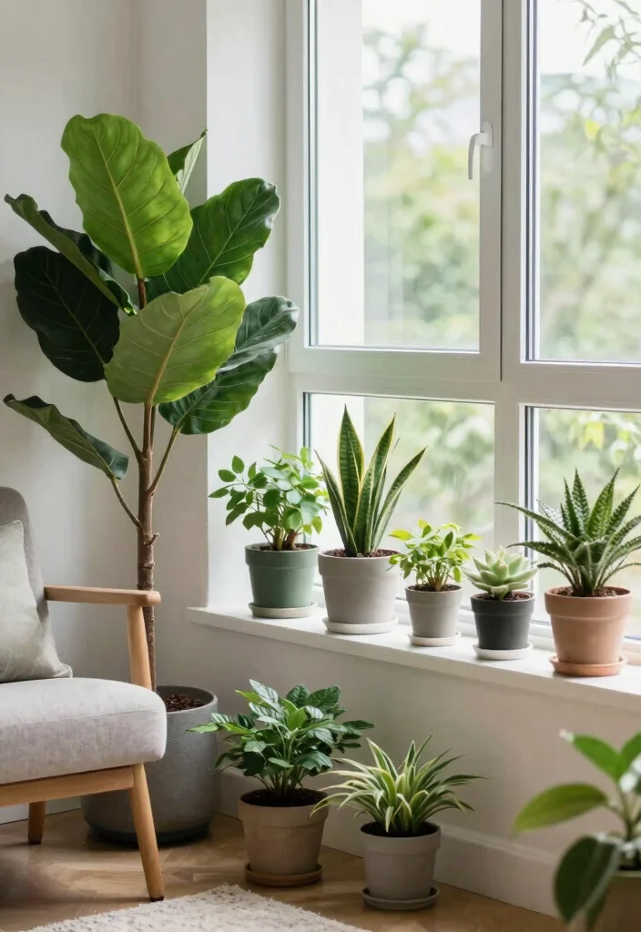 12 Women Bedroom Ideas with Soft Elegant Touches 5. Adding Greenery for a Fresh Look 0