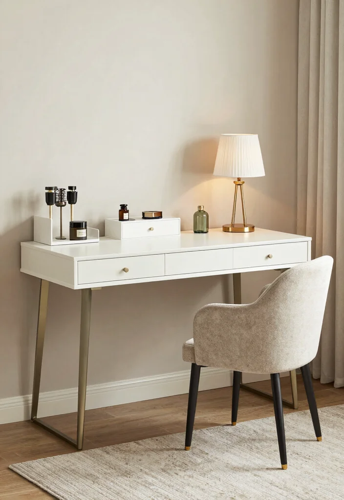 12 Women Bedroom Ideas with Soft Elegant Touches 9. Stylish Workspace Corner 0